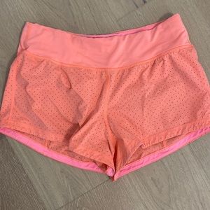 Lululemon shorts , peach, size 8